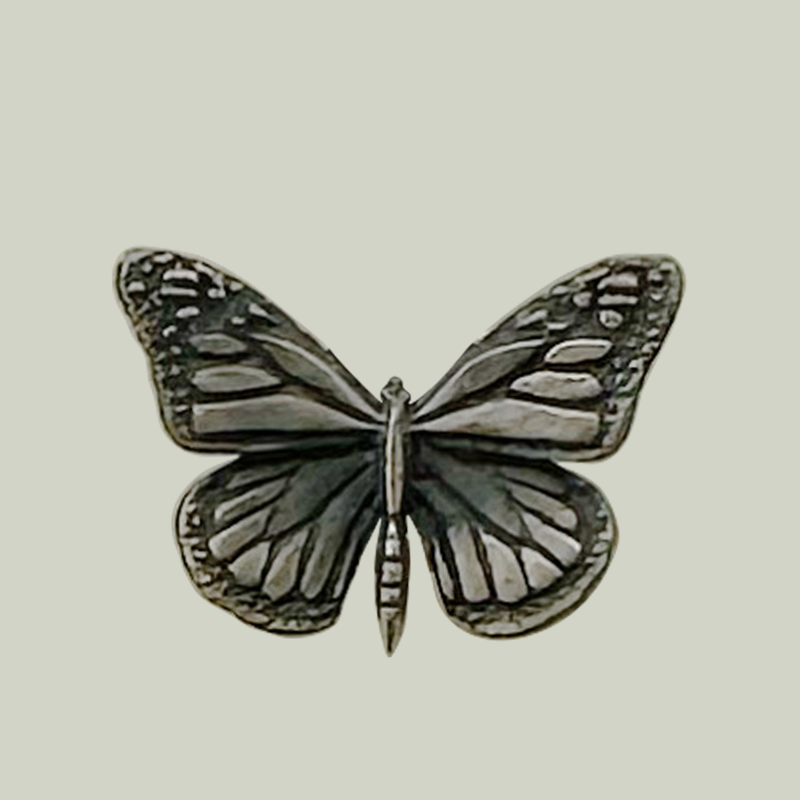 MONREGAL. Monarch Butterfly Earring - Silver